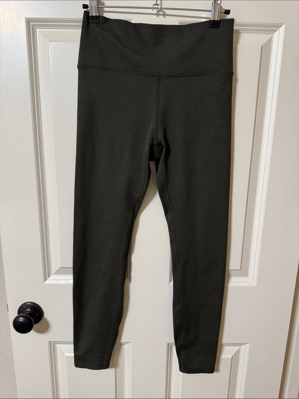 Vuori Olive Green Clean Elevation High-Waist Leggings